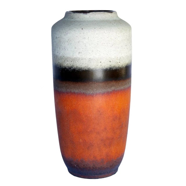 1970's West German Pottery Vase For Sale - Image 4 of 7
