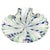 This exquisite Murano Attributed glass shell dish in the style of Salviati showcases delicate green latticino ribbons in...
