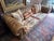 Pair of Vintage Chesterfield Style Leather Sofas With Kilim Fabric Cushions For Sale - Image 9 of 15