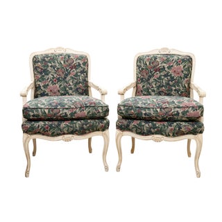 French Style Armchairs by Sam Moore Furniture - a Pair For Sale
