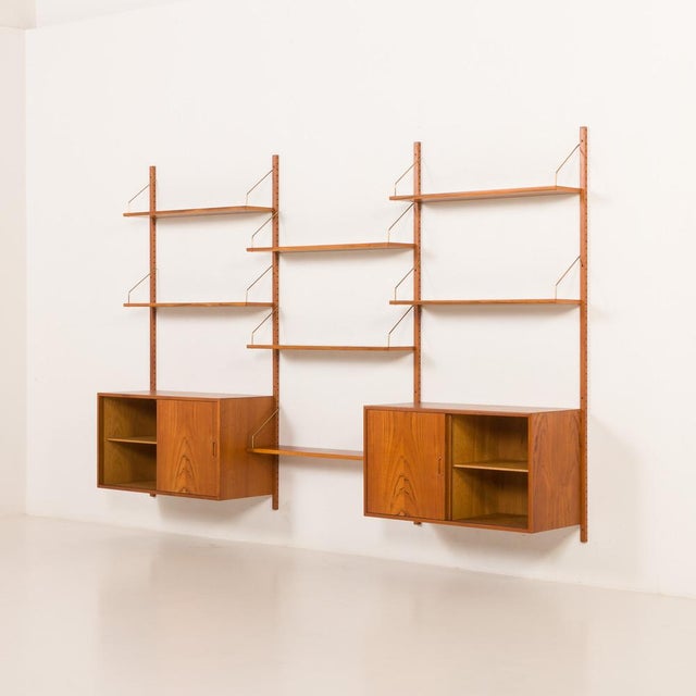 Teak Wall Unit by Thygesen & Sørensen for HG Furniture, 1960s For Sale - Image 4 of 15