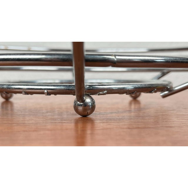 Postmodern Metal Mesh Fruit Bowl, 1980s For Sale - Image 10 of 16