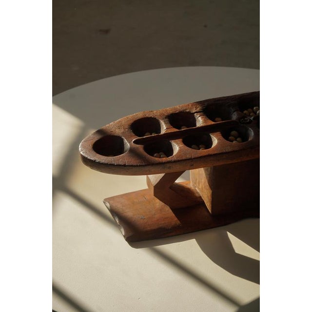 Mid-Century African Hand-Carved Wooden Mancala Game Board, 1950s For Sale - Image 14 of 18
