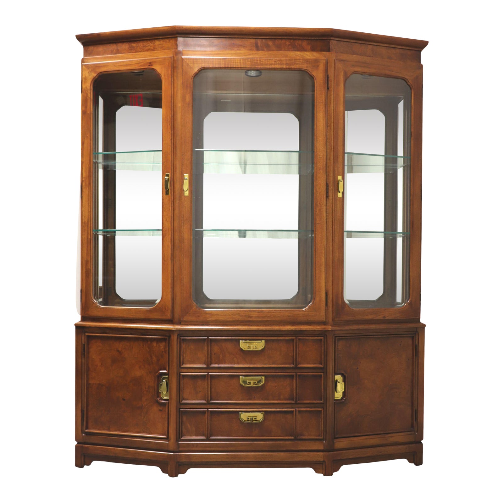 Thomasville Mystique Asian Chinoiserie China Display Chairish