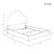 King Bed in Linen Leopard Ink For Sale In Chicago - Image 6 of 6