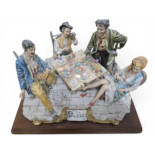 Large Porcelain Figural Group from Capodimonte, 1950 For Sale - Image 6 of 10