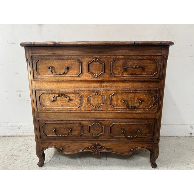 Regency Style Chest of Drawers in Carved Oak, 20th Century For Sale - Image 12 of 12