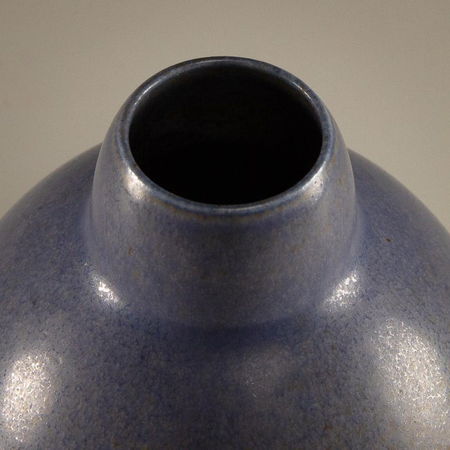 Blue Hares Fur Glazed Vase from Saxbo, Denmark, 1930s For Sale - Image 10 of 13