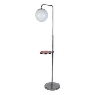 Functionalist Bauhaus Chrome Adjustable Floor Lamp, 1930s For Sale