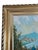Sky Blue 1950s Mid-Century Italian Landscape, Ceramic Tile Painting, Framed For Sale - Image 8 of 10