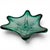Murano Sommerso Emerald & Aquamarine Sculptural Star Art Glass Bowl 11.25" For Sale - Image 11 of 18