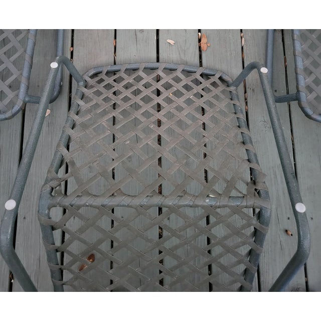 1990s Attributed to Brown Jordan Style Low Chairs- Set of 4 For Sale - Image 4 of 9