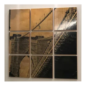 Brooklyn Bridge I, Mixed Media Photograph on Wood, 2010