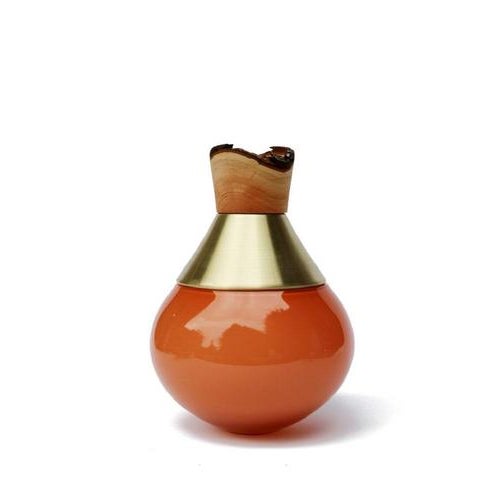 Small Candy Apricot India Vase by Pia Wüstenberg For Sale - Image 4 of 12
