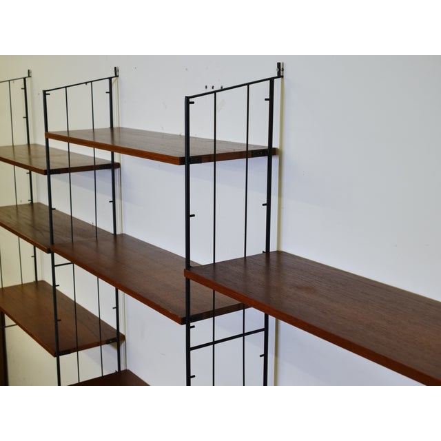 Mid-Century Modular String Shelving Unit in Teak, 1960s, Set of 12 For Sale - Image 10 of 18