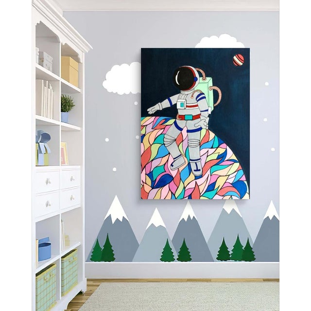 Early 21st Century Priscilla Bilijam, Art Planet, 2024, Acrylic on Canvas For Sale - Image 5 of 6