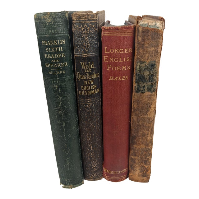 Antique American School Books, 1831–1876, Set of 4 For Sale