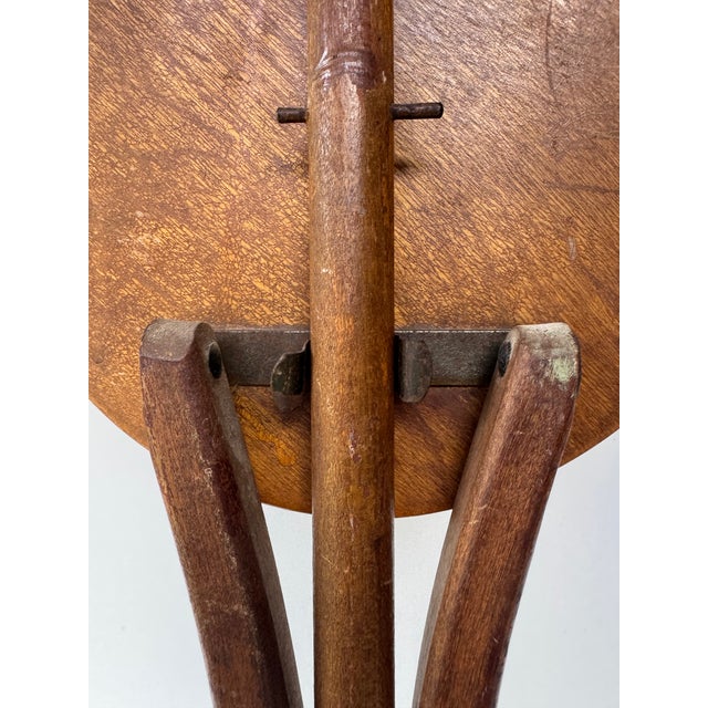 Wood Vintage Kan-O-Seat Folding Seat Stafford Johnson Ionia Michigan Patent 1925 For Sale - Image 7 of 12