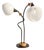 Mid-Century Modern Bony Table Lamp with Glass Globe Shades, 1980s For Sale
