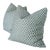 Brunschwig & Fils Aqua Pave Print Pillows - Set of 2 For Sale
