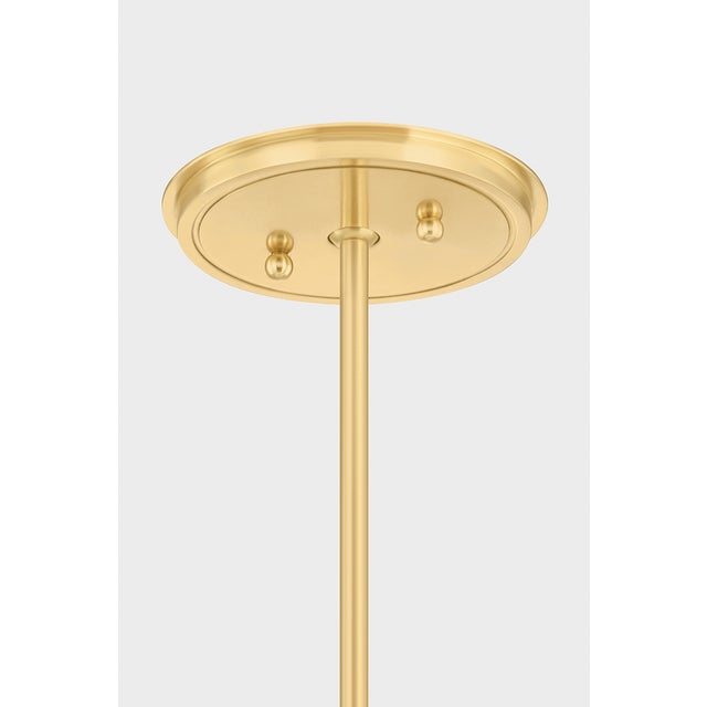 Hudson Valley Lighting Hudson Valley Lighting Gerhard 40 in. 9 Light Chandelier in Aged Brass Finish For Sale - Image 4 of 8