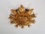 Mid-Century Modern Floral Ceiling Light in Gilded Metal from Banci Firenze, Italy, 1970 For Sale - Image 3 of 13