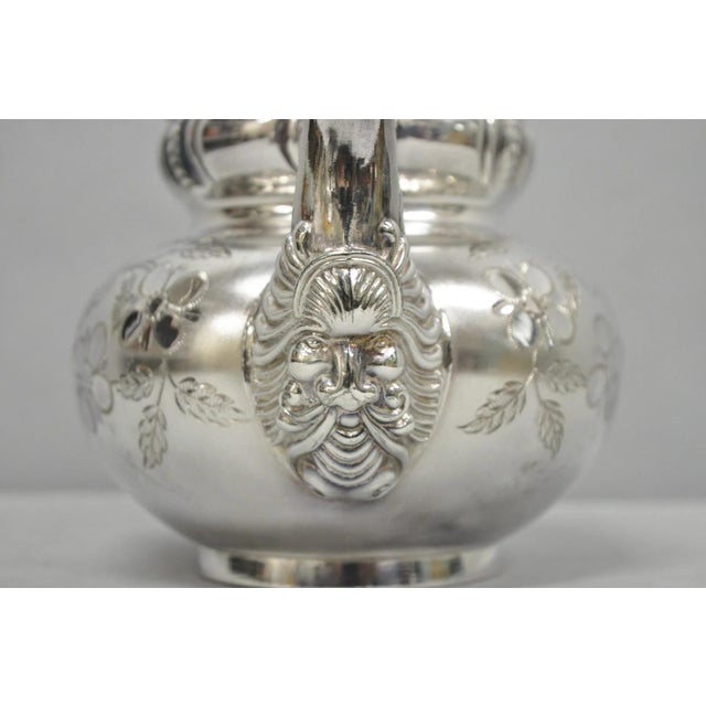 Metal Antique Meriden B Co French Renaissance Silver Plated Figural Tea Set - 7 PCS For Sale - Image 7 of 18