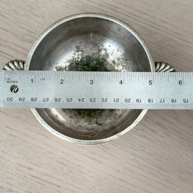 Silver 1920s Silver Plate Bowl Trinkets- Antique Continental Leland Hotel For Sale - Image 8 of 8