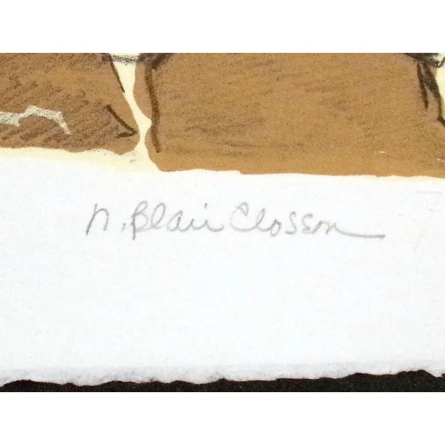 Impressionist Nanci Blair Closson "Tlaquepaque" Signed & Numbered Lithograph Art Mexico Street For Sale - Image 3 of 6