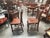 Brown Set of 4 19th-Century English Cromwellian Leather & Oak Dining Chairs For Sale - Image 8 of 18