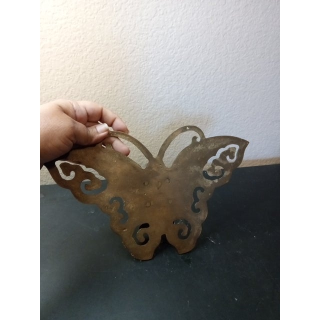 GORGEOUS Vintage 8" Ornate Brass Butterfly Door Knocker This product is an 8" ornate brass butterfly door knocker, adding...
