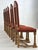 Antique French Wood and Red Fabric Chairs, Set of 8 For Sale - Image 4 of 12