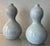 Vintage Japanese Raku Crackle Glaze Studio Art Pottery Showa Period Gourd Shape Vases - A Pair For Sale - Image 4 of 17