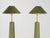 Pair of Moss Green Velvet Floor Lamps, French Late 20th C. For Sale - Image 11 of 11