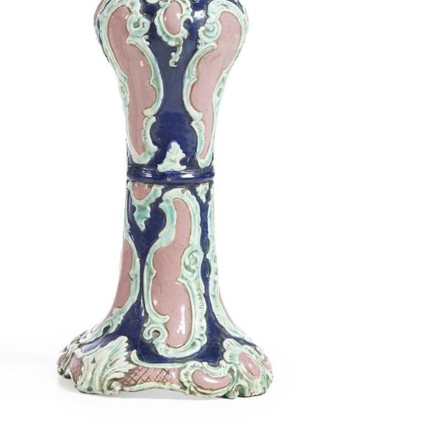 Porcelain Planters with Columns, Set of 2 For Sale - Image 5 of 6