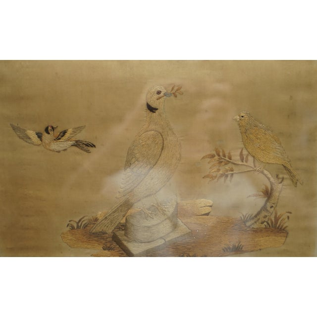19th Century Handwoven Silk Tapestries Depicting Birds & Fruit, 1850, Set of 2 For Sale - Image 14 of 18
