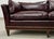 English Regency Style Waxed Cordovan Leather Case Sofa For Sale - Image 14 of 18
