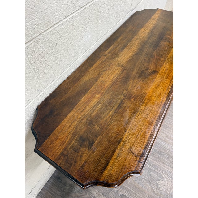 Vintage Jacobean Revival Sofa Table Console Table Hall Table For Sale - Image 9 of 13