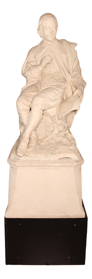 Large Plaster Statue from Jacques Callot, 1800s