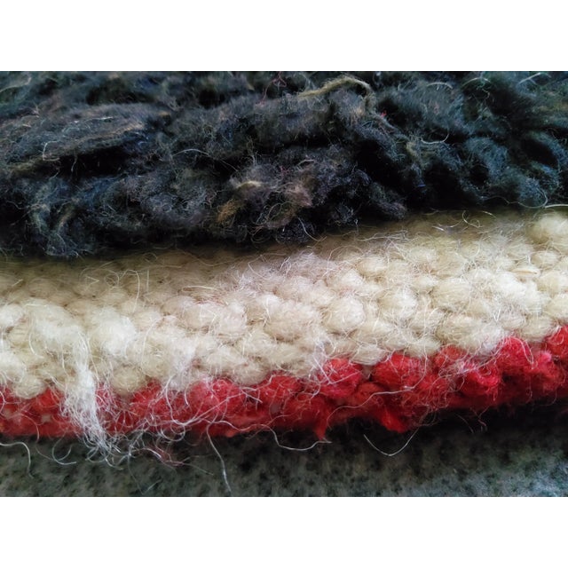 Vintage Moroccan Azilal Berber Rug in Natural Multicolored Wool For Sale - Image 6 of 8