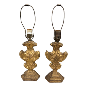 Late 18th Century Pair of Italian Alter Pieces as Lamps