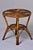 Chestnut Mid-Century Italian Rattan & Bamboo Two-Tier Side Table For Sale - Image 8 of 10