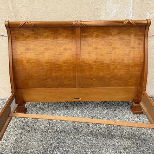 Thomasville Thomasville Grand Classics Neoclassical Empire Queen Size Maple Wood Sleigh Bed For Sale - Image 4 of 18