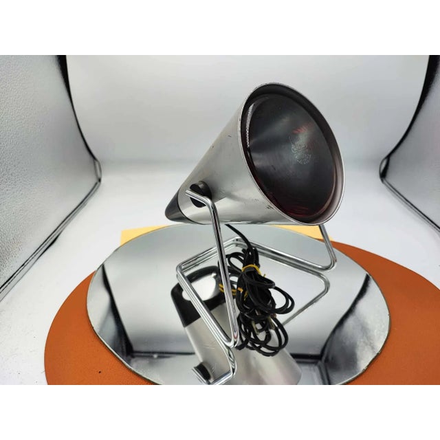 Silver Table Lamp by Charlotte Perriand for Philips, 1970s For Sale - Image 8 of 8