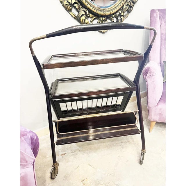 Vintage Magazine Rack by Cesare Lacca for Cassina, 1950s For Sale - Image 3 of 6