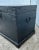 Antique (1900s) Trunk has an Asian Style. Black Lacquer Distressed Finish with a Muted Floral Design. The Measurements:...