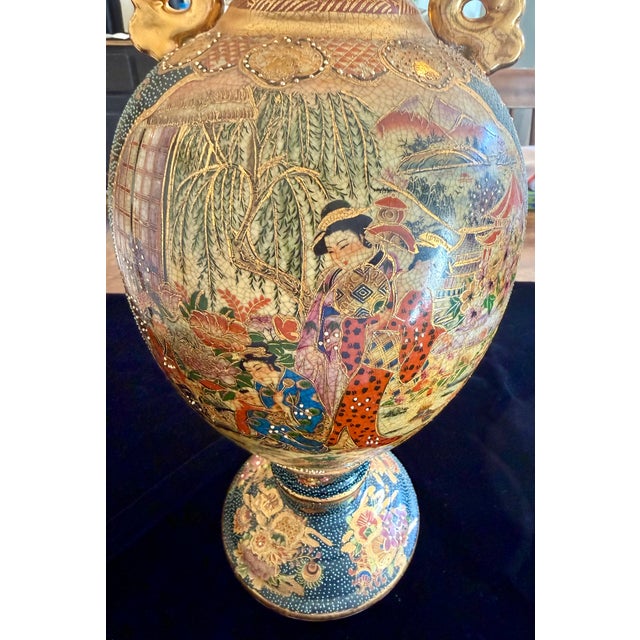 Royal Satsuma Floor Vase For Sale - Image 12 of 18