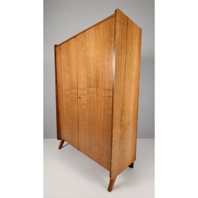 Vintage Wardrobe in Ash by Tatra Nabytok, 1970s For Sale - Image 9 of 12