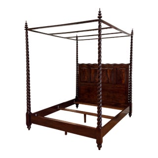 California King Kerry Joyce for Dessin Fournir Barley Twist Poster Bed Frame For Sale