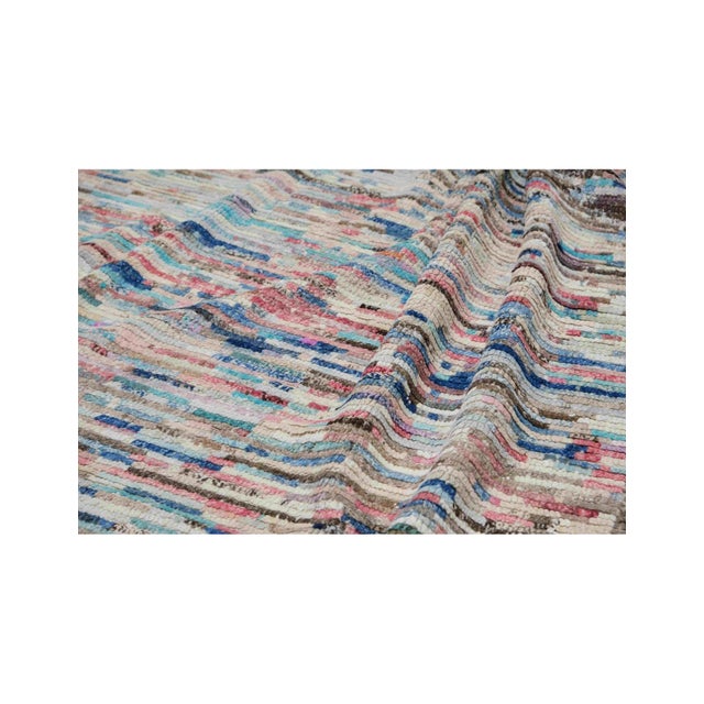 1960s Multicolor Modern Wool Rug For Sale - Image 5 of 8